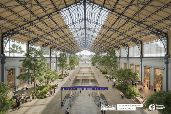 Budapest, Kelenföld-Nyugati közötti vasúti alagút, látványterv, bélyegkép