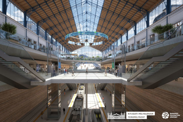 Budapest, Kelenföld-Nyugati közötti vasúti alagút, látványterv, bélyegkép