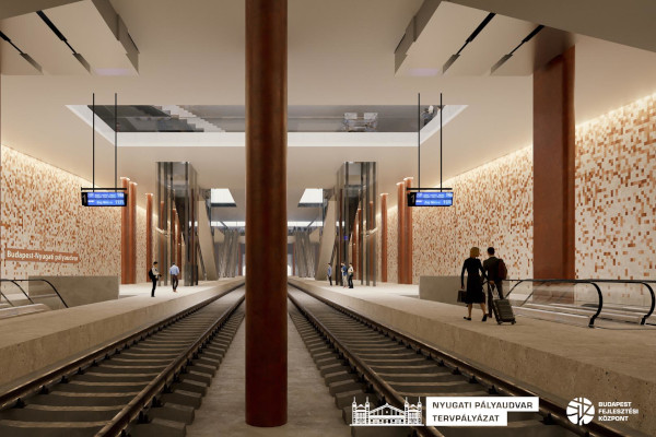 Budapest, Kelenföld-Nyugati közötti vasúti alagút, látványterv, bélyegkép