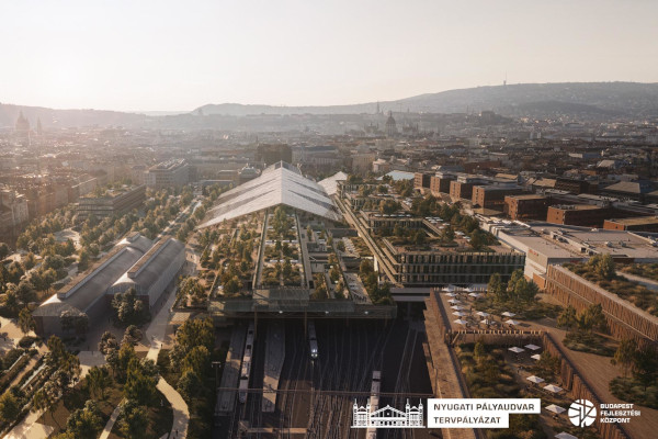 Budapest, Kelenföld-Nyugati közötti vasúti alagút, látványterv, bélyegkép