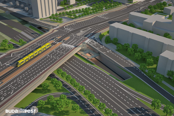 Budapest, M1 metró, meghosszabbítás, Kassai tér, látványterv, bélyegkép