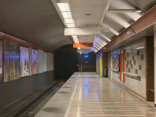 Budapest, M2 metró, Széll Kálmán tér, bélyegkép