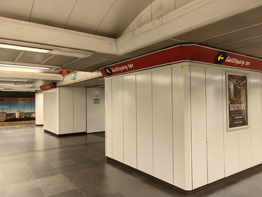 Budapest, M2 metró, Batthyány tér, bélyegkép