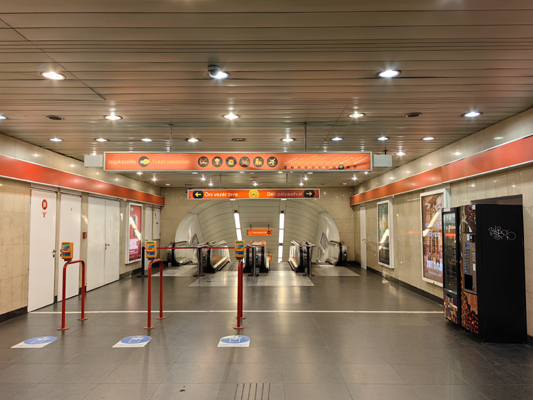 Budapest, M2 metró, Batthyány tér, bélyegkép