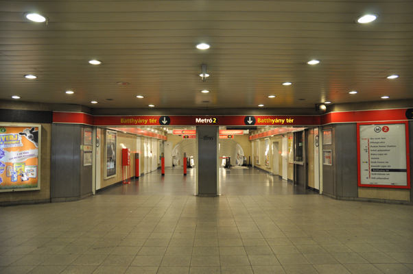 Budapest, M2 metró, Batthyány tér, bélyegkép