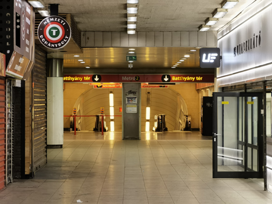 Budapest, M2 metró, Batthyány tér, bélyegkép