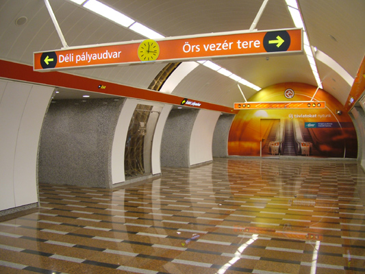 Budapest, M2 metró, Keleti pályaudvar, bélyegkép