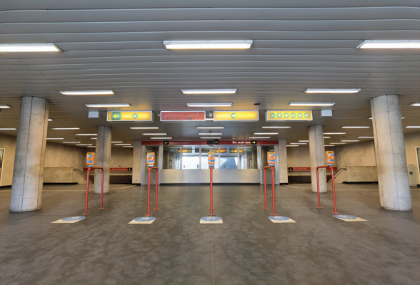 Budapest, M2 metró, Puskás Ferenc stadion, bélyegkép