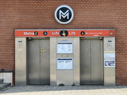 Budapest, M2 metró, Puskás Ferenc stadion, bélyegkép