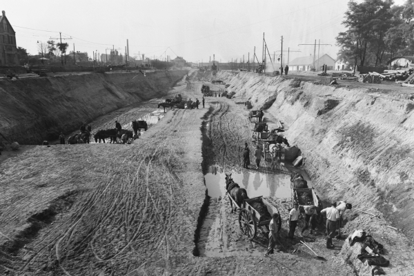 Budapest, M2 metró építése, bélyegkép