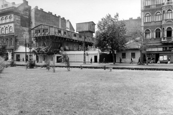 Budapest, M2 metró, építés, bélyegkép