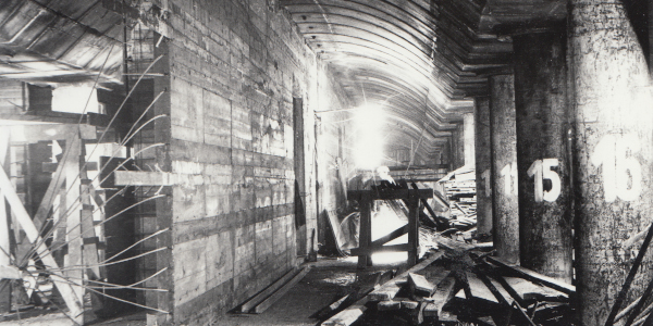 Budapest, M2 metró, építés, bélyegkép