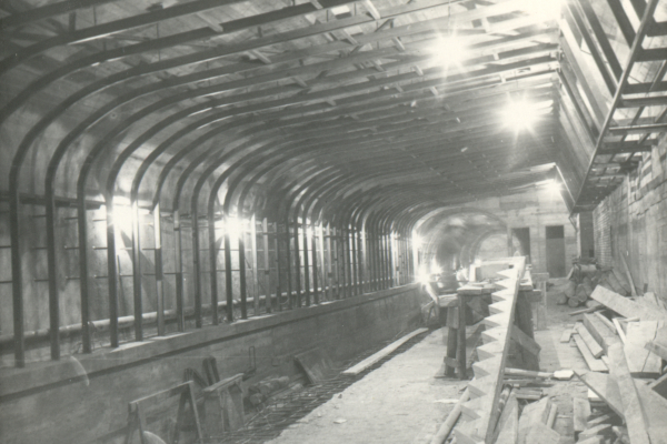 Budapest, M2 metró, építés, bélyegkép