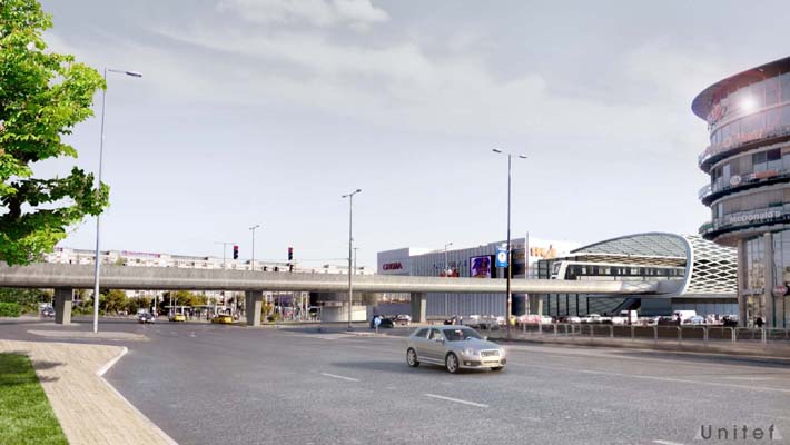 Budapest, M2 metró, H8, H9 HÉV összekötés, Örs vezér tere, látványterv, bélyegkép