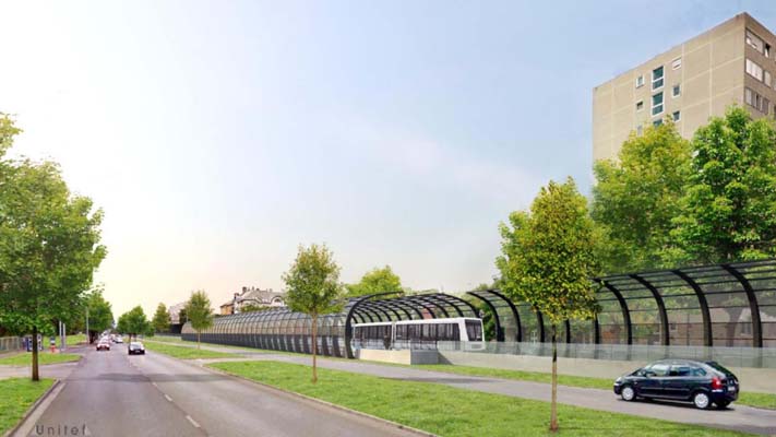 Budapest, M2 metró, H8, H9 HÉV összekötés, Rákosfalva, látványterv, bélyegkép