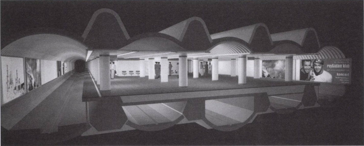 Budapest, M2 metró, Kossuth Lajos tér, felújítás, látványterv