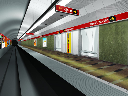 Budapest, M2 metró, Keleti pályaudvar, Auth Design látványterv, bélyegkép