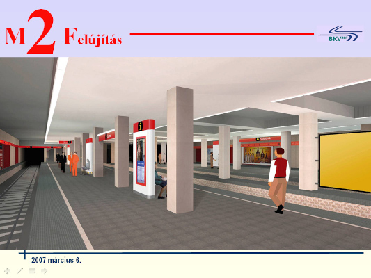 Budapest, M2 metró, Puskás Ferenc stadion, Auth Design látványterv, bélyegkép