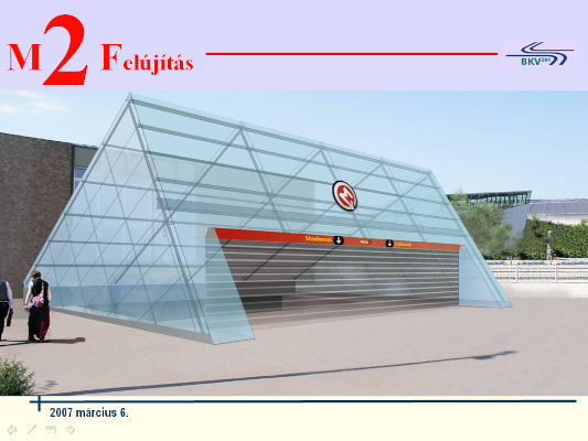 Budapest, M2 metró, Puskás Ferenc stadion, Auth Design látványterv, bélyegkép