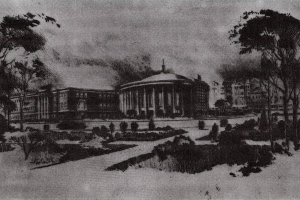 Budapest, M2 metró, Déli pályaudvar, A budapesti ős-metró, látványterv, bélyegkép