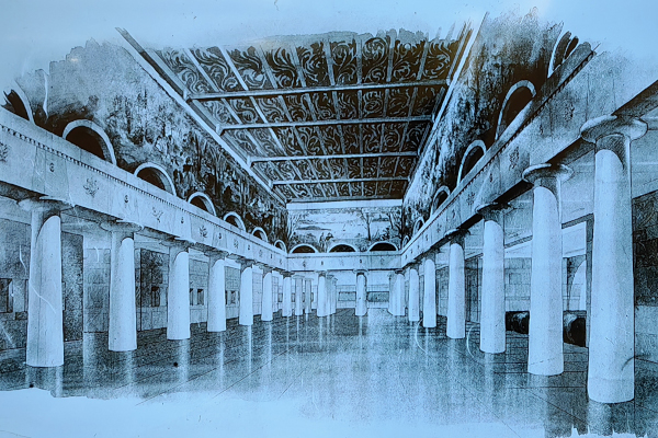 Budapest, M2 metró, Déli pályaudvar, Sosemvolt Budapest, látványterv, bélyegkép