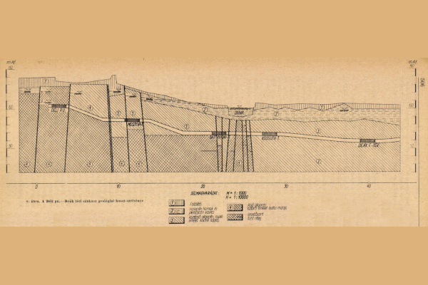 Budapest, M2 metró, hossz-szelvény, bélyegkép
