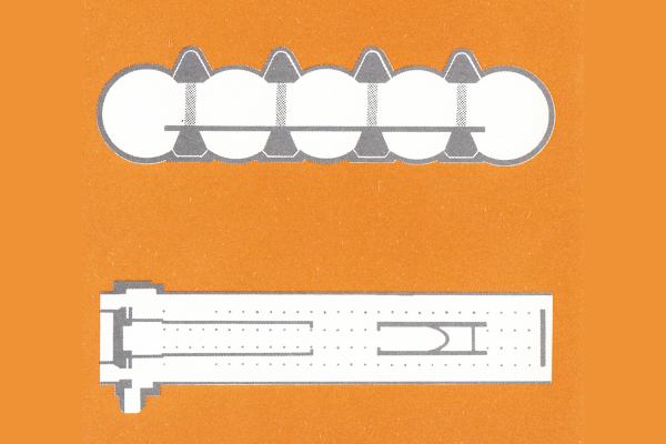 Budapest, M2 metró, Kossuth Lajos tér, alaprajz, bélyegkép