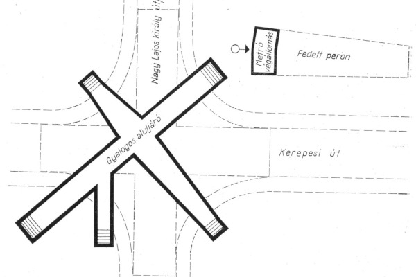 Budapest, M2 metró, Örs vezér tere, aluljáró, bélyegkép
