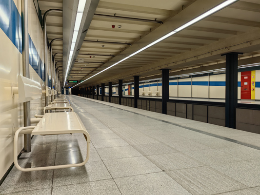 Budapest, M3 metró, Gyöngyösi utca, bélyegkép