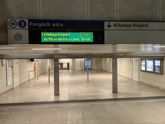 Budapest, M3 metró, Forgách utca, bélyegkép