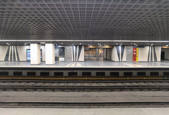 Budapest, M3 metró, Göncz Árpád városközpont, bélyegkép