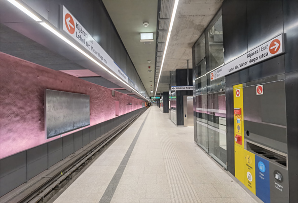 Budapest, M3 metró, Lehel tér, bélyegkép