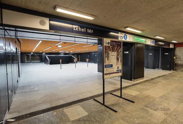 Budapest, M3 metró, Lehel tér, bélyegkép