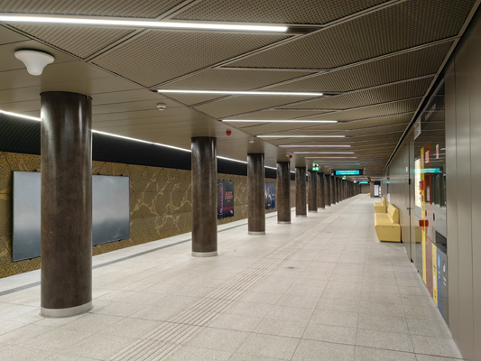 Budapest, M3 metró, Ferenciek tere, bélyegkép