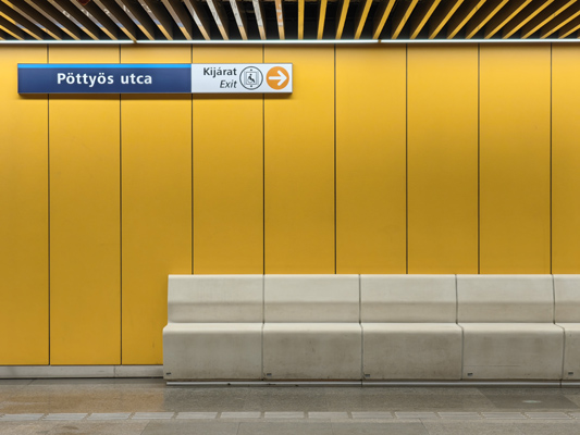 Budapest, M3 metró, Pöttyös utca, bélyegkép