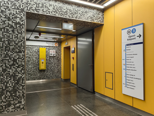 Budapest, M3 metró, Pöttyös utca, bélyegkép