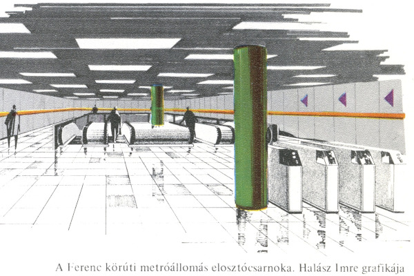 Budapest, M3 metró, Corvin-negyed, látványterv, bélyegkép