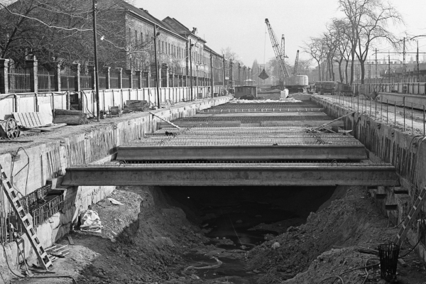 Budapest, M3 metró, építés, bélyegkép