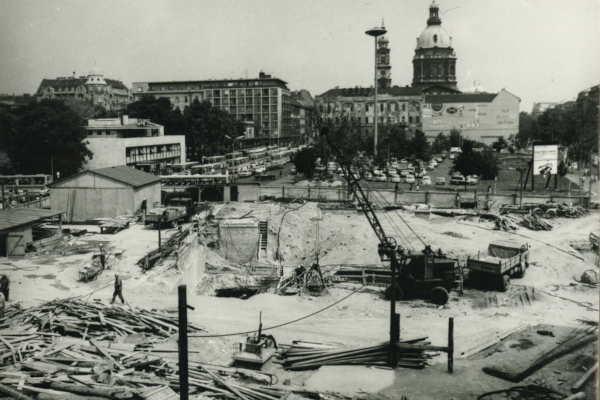 Budapest, M3 metró, építés, bélyegkép