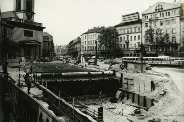 Budapest, M3 metró, építés, bélyegkép