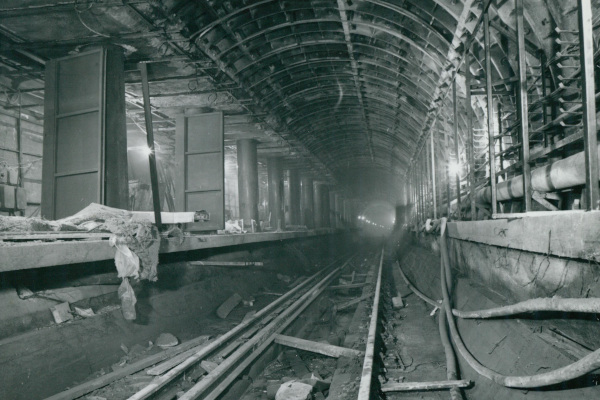 Budapest, M3 metró, építés, bélyegkép