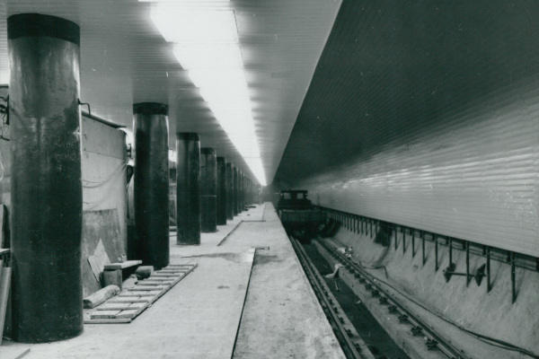 Budapest, M3 metró, építés, bélyegkép