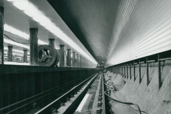 Budapest, M3 metró, építés, bélyegkép