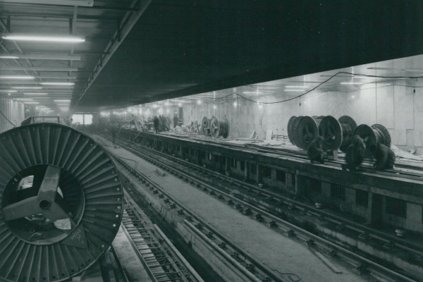 Budapest, M3 metró, építés, bélyegkép