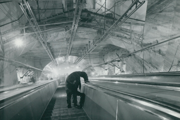 Budapest, M3 metró, építés, bélyegkép