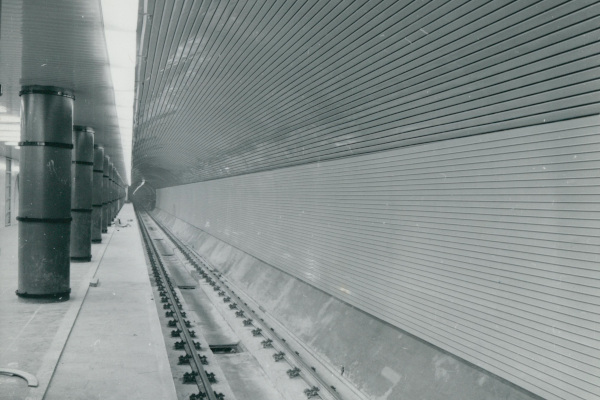 Budapest, M3 metró, építés, bélyegkép