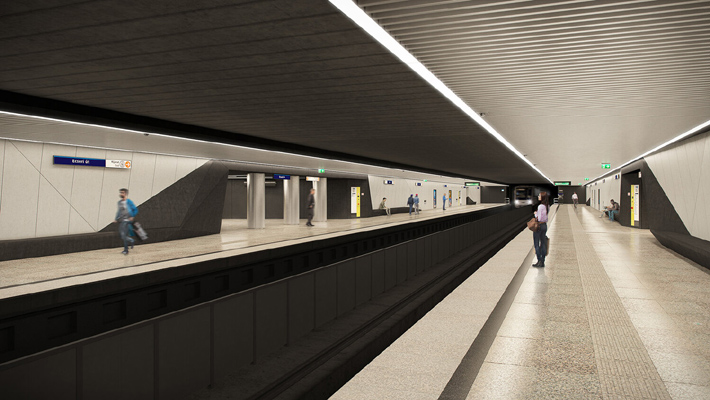 Budapest, M3 metró, Ecseri út, látványterv, bélyegkép