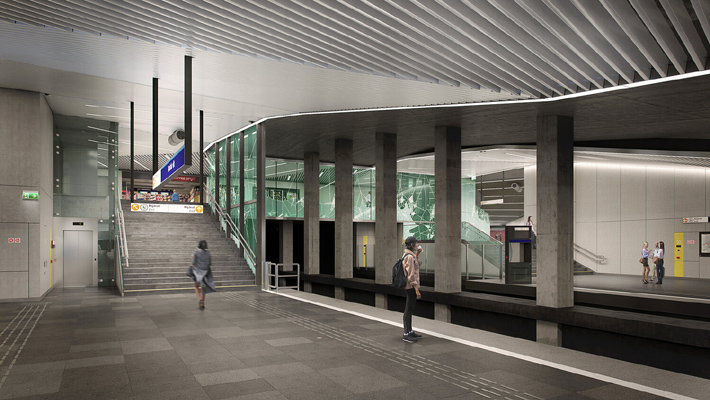 Budapest, M3 metró, Határ út, felújítás, látványterv, bélyegkép