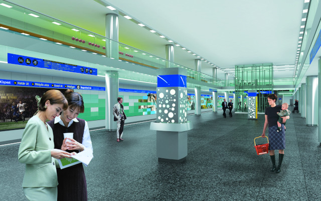 Budapest, M3 metró, Nagyvárad tér, Auth Design látványterv, bélyegkép