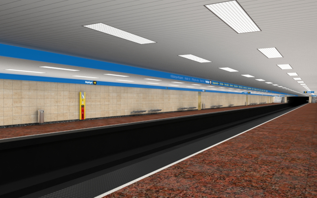 Budapest, M3 metró, Népliget, Auth Design látványterv, bélyegkép